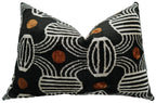 Canvello Black & Copper Silk Velvet Pillow 16x24 Handmade Luxury Lumbar Cushion Canvello