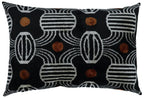 Canvello Black & Copper Silk Velvet Pillow 16x24 Handmade Luxury Lumbar Cushion Canvello