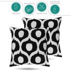 Canvello Black Pillows For Couch - 18x18 | Set of 2 | Canvello