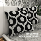 Canvello Black Pillows For Couch - 18x18 | Set of 2 | Canvello