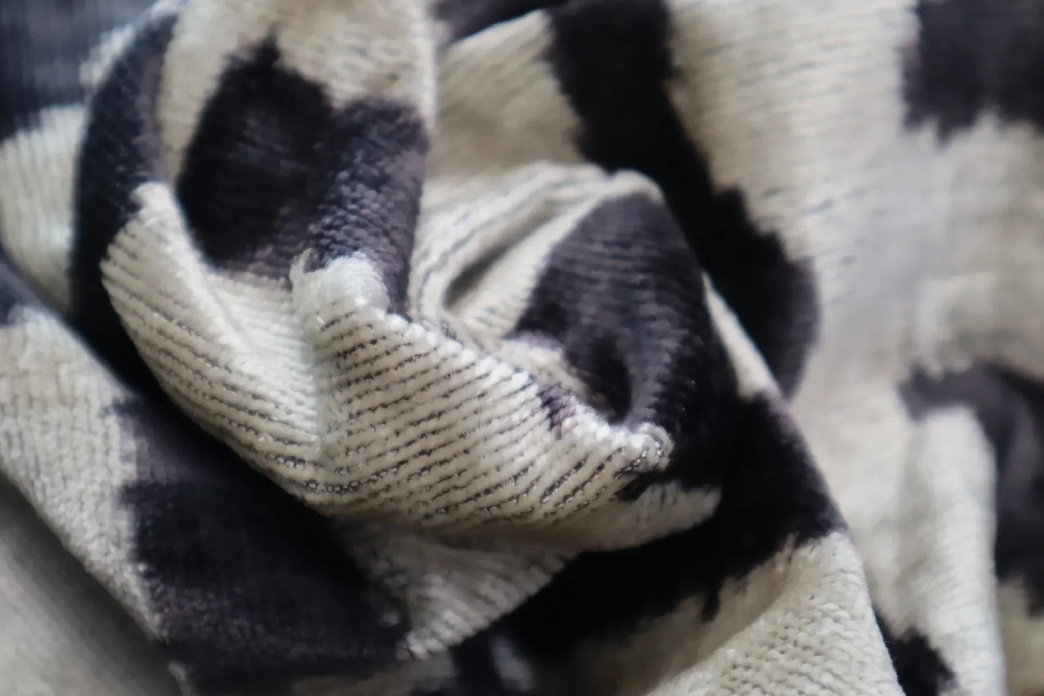 Canvello Black White Handmade 16x24 Silk Velvet Pillow, Organic Veg Dyed, Down/Feather Filled Canvello