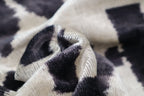 Canvello Black White Handmade 16x24 Silk Velvet Pillow, Organic Veg Dyed, Down/Feather Filled Canvello