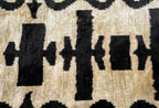 Canvello Black White Handmade 16x24 Silk Velvet Pillow, Organic Veg Dyed, Down/Feather Filled Canvello