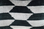 Canvello Black White Handmade 16x24 Silk Velvet Pillow, Organic Veg Dyed, Down/Feather Filled Canvello