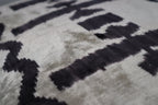Canvello Black White Handmade 16x24 Silk Velvet Pillow, Organic Veg Dyed, Down/Feather Filled Canvello