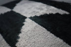 Canvello Black White Handmade 16x24 Silk Velvet Pillow, Organic Veg Dyed, Down/Feather Filled Canvello