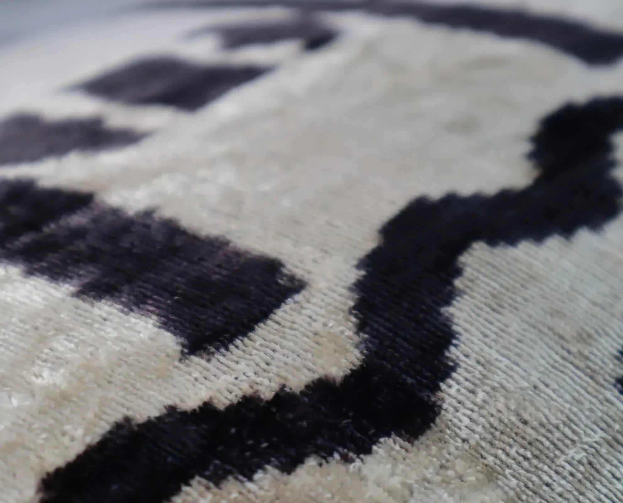 Canvello Black White Handmade 16x24 Silk Velvet Pillow, Organic Veg Dyed, Down/Feather Filled Canvello