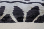 Canvello Black White Handmade 16x24 Silk Velvet Pillow, Organic Veg Dyed, Down/Feather Filled Canvello