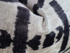Canvello Black White Handmade 16x24 Silk Velvet Pillow, Organic Veg Dyed, Down/Feather Filled Canvello