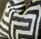 Canvello Black & White Throw Pillows | X in (40 X Cm), top view - House Of Avana