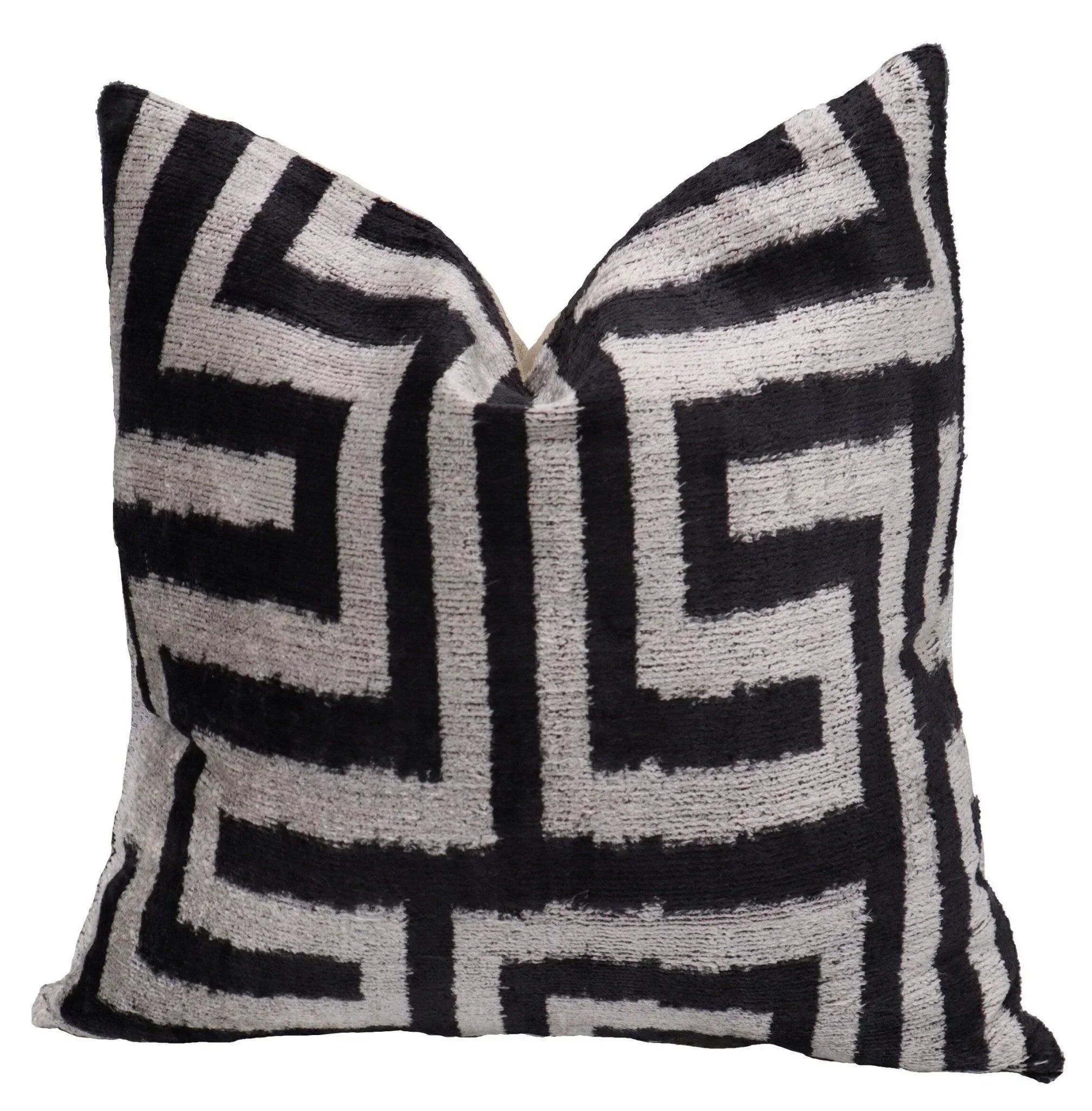 Canvello Black & White Throw Pillows | X in (40 X Cm), front view - House Of Avana