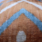 Canvello Blue And Brown Pillows For Living Room - 16x16 inch Canvello
