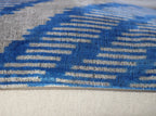 Canvello Blue And White Chevron Pillows For Couch - 16x24 in Canvello