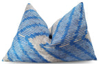 Canvello Blue And White Chevron Pillows For Couch - 16x24 in Canvello