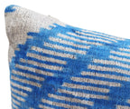 Canvello Blue And White Chevron Pillows For Couch - 16x24 in Canvello