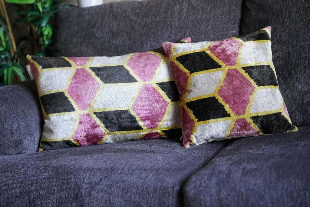 Canvello Colorful Throw Pillows For Couch | 16x16 in | 16x24 inch | Set of 2 | Canvello