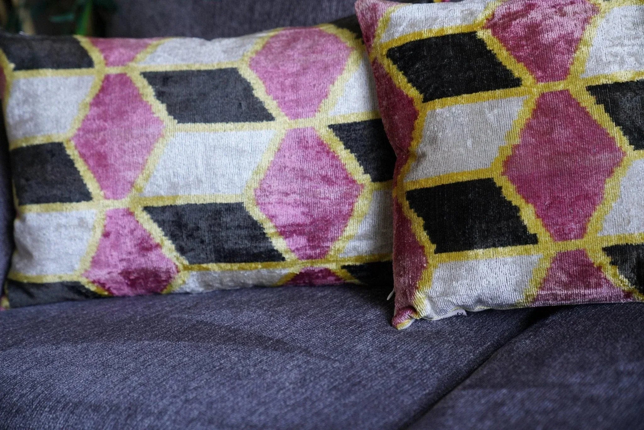 Canvello Colorful Throw Pillows For Couch | 16x16 in | 16x24 inch | Set of 2 | Canvello