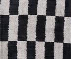 Canvello Decorative Black And White Lumbar Pillow | 16 x 16 in (40 x 40 cm) Canvello