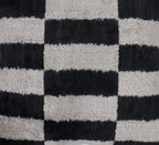 Canvello Decorative Black And White Lumbar Pillow | 16 x 16 in (40 x 40 cm) Canvello
