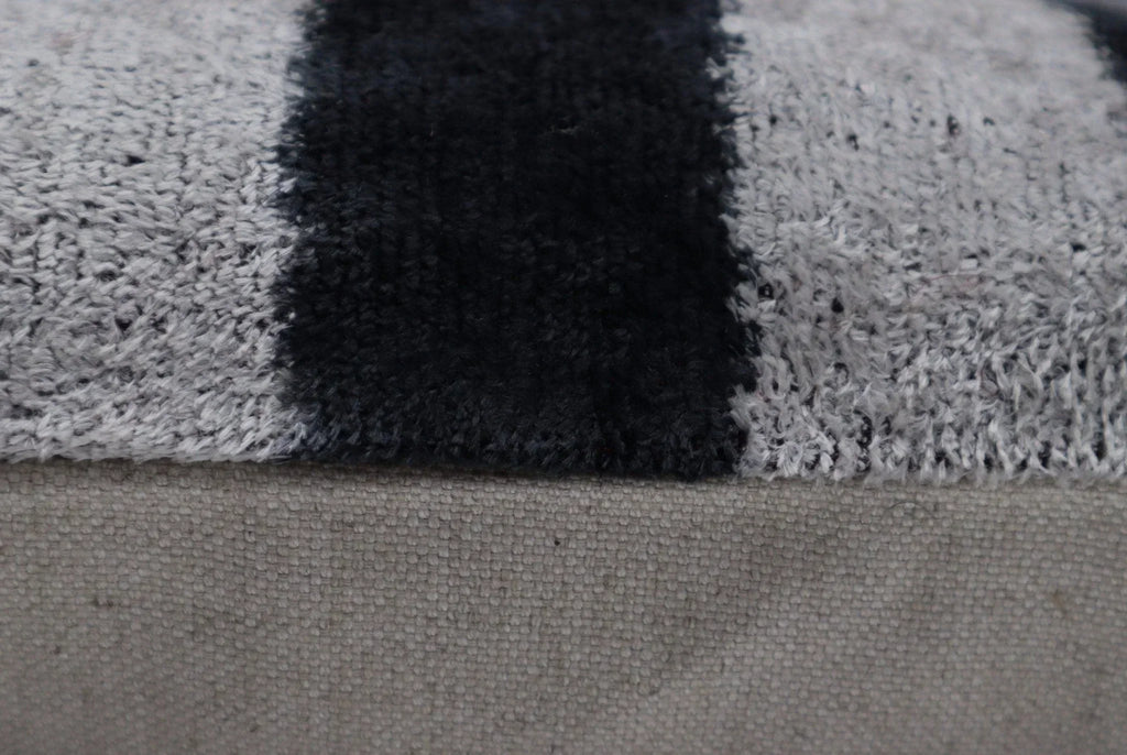 Canvello Decorative Black And White Lumbar Pillow | 16 x 16 in (40 x 40 cm) Canvello