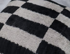 Canvello Decorative Black And White Lumbar Pillow | 16 x 16 in (40 x 40 cm) Canvello
