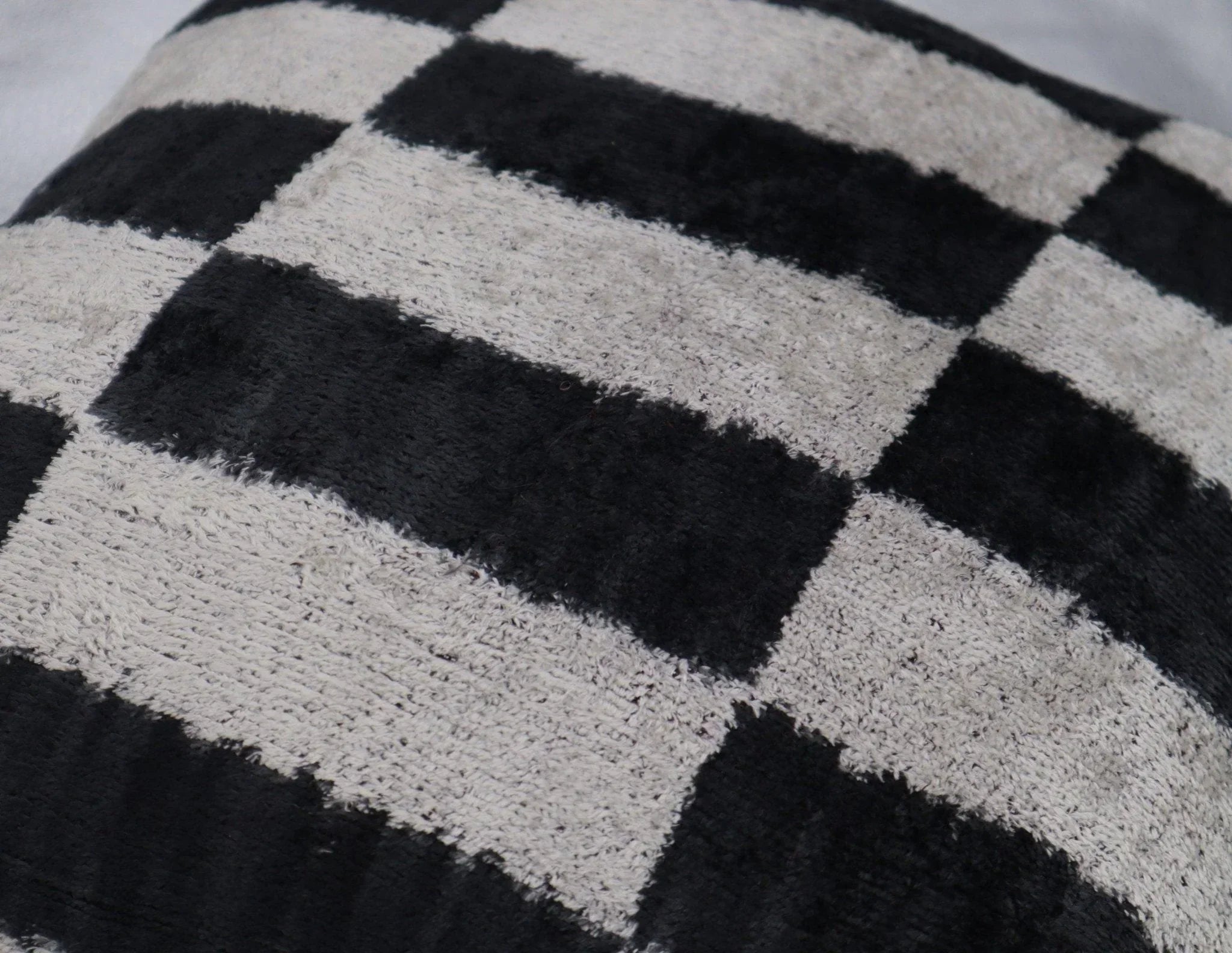 Canvello Decorative Black And White Lumbar Pillow | 16 x 16 in (40 x 40 cm) Canvello