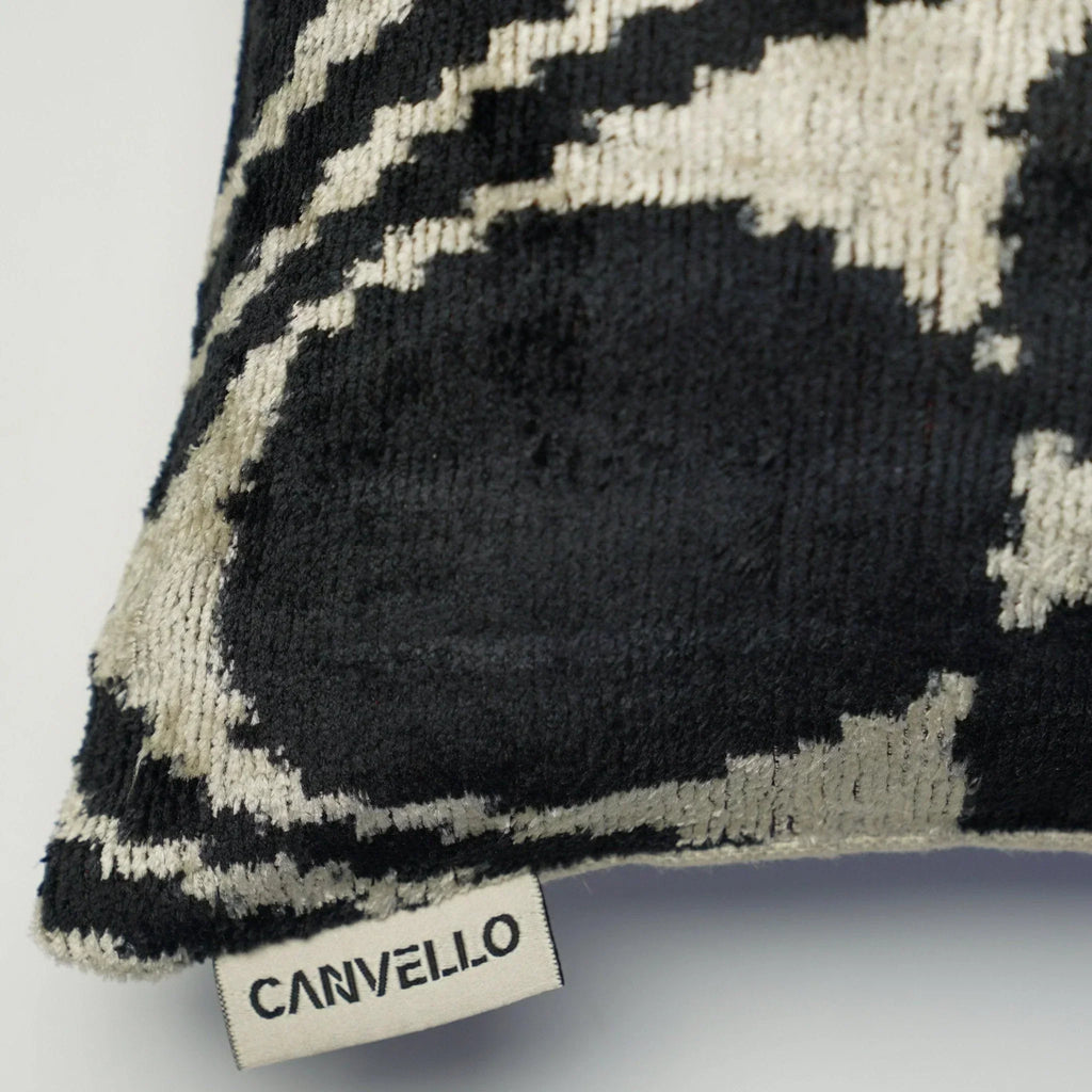 Canvello Decorative Black And White Throw Pillow Canvello