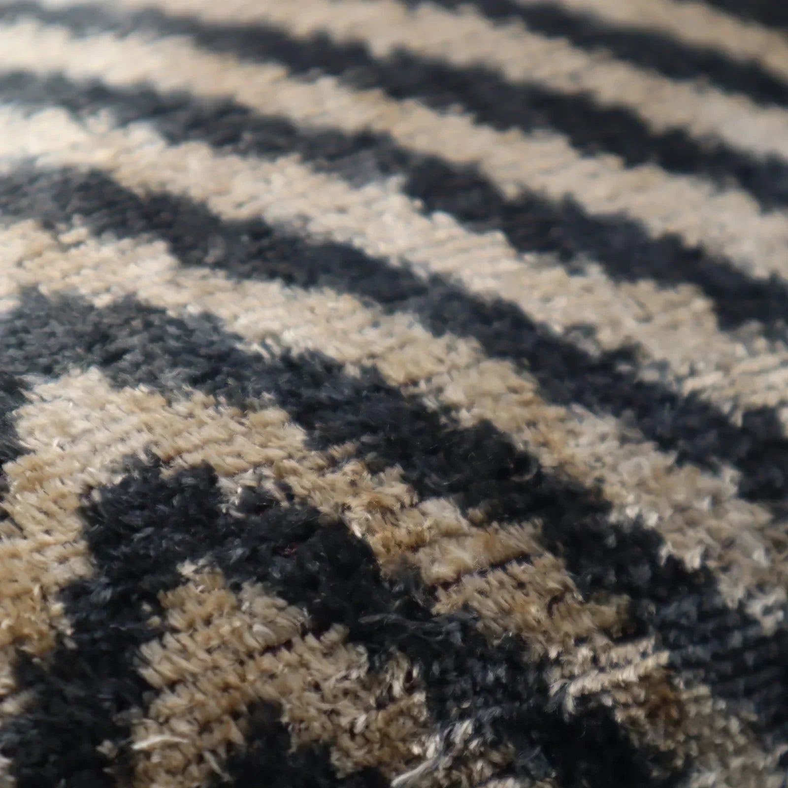 Canvello Decorative Black Ivory Chevron Throw Pillow Down Feather Filled - 16x16 in Canvello