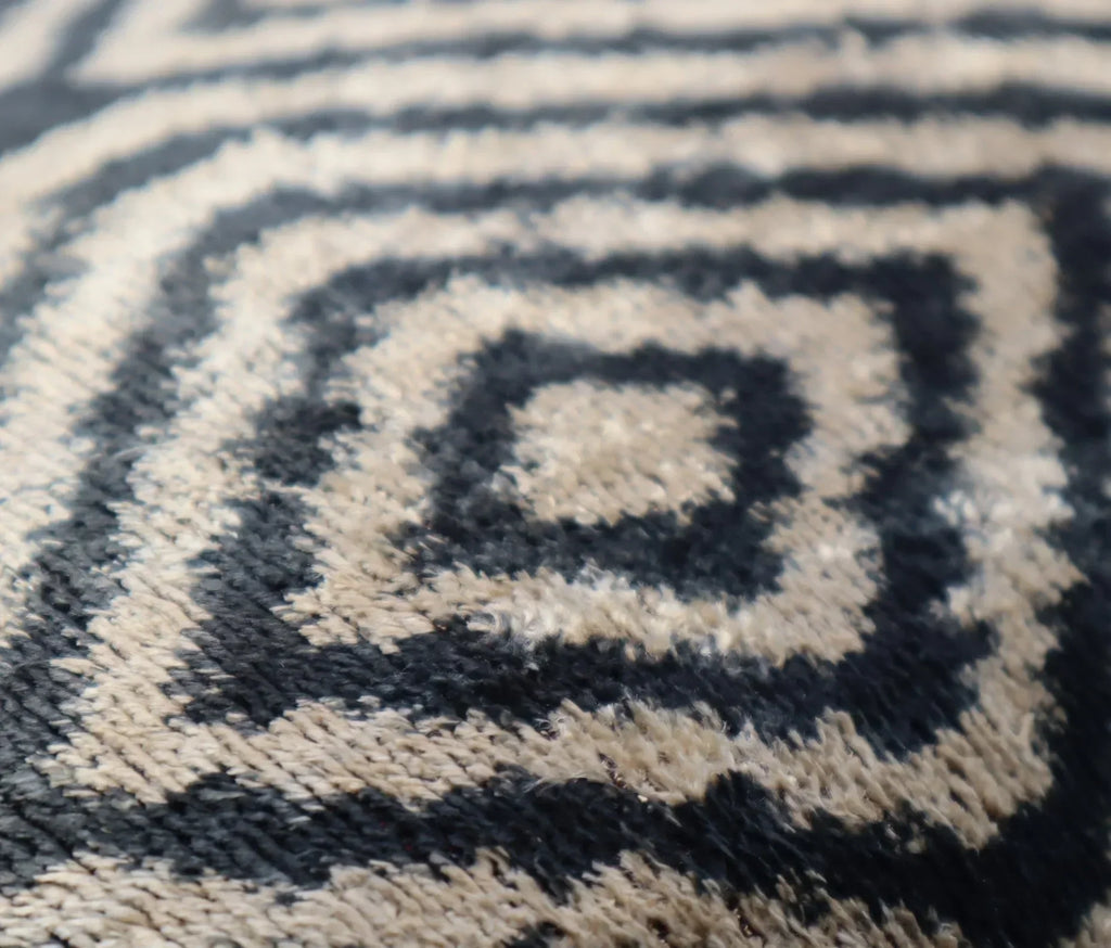 Canvello Decorative Black Ivory Chevron Throw Pillow Down Feather Filled - 16x24 in Canvello