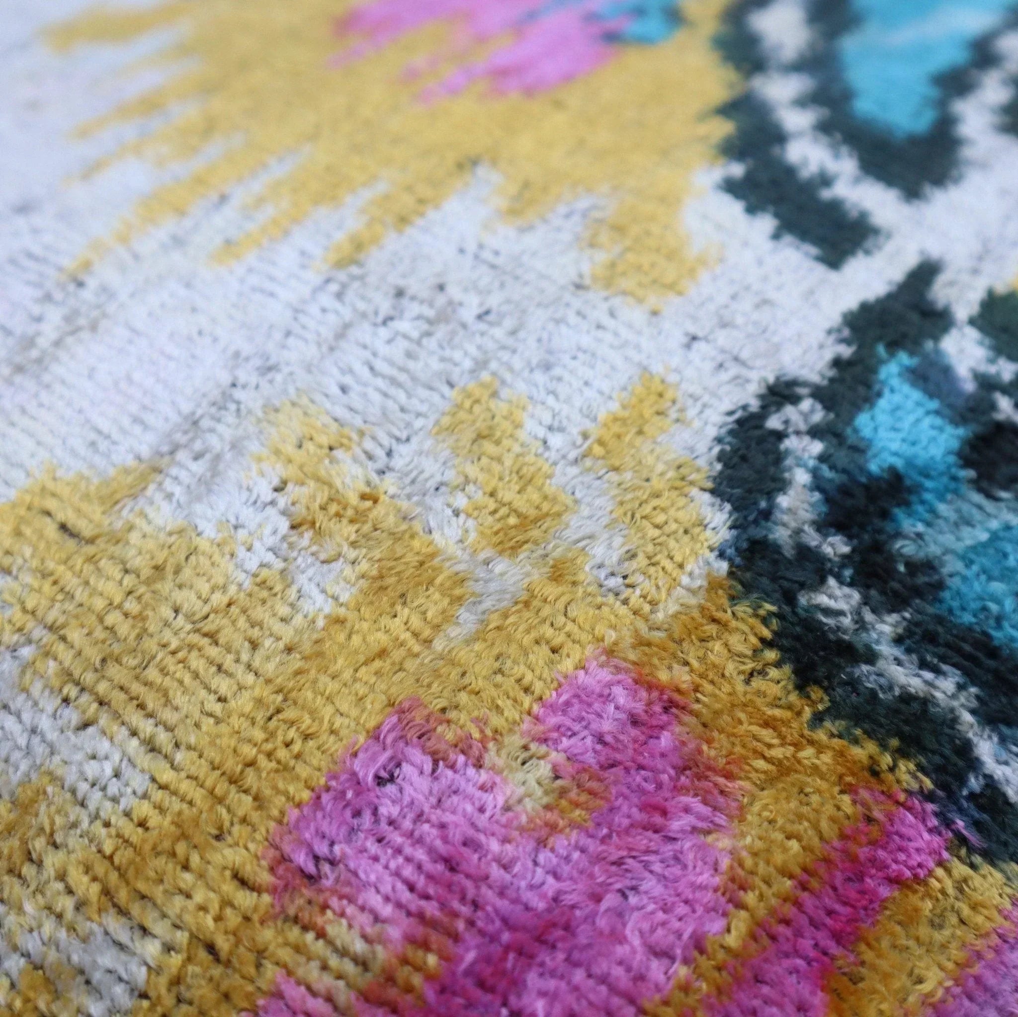 Canvello Decorative Blue Pink Gold Pillows | 16x16 inch Canvello