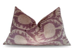 Canvello Decorative Brown Beigethrow Pillow Down Feather Filled - 16x24 in, side view - House Of Avana