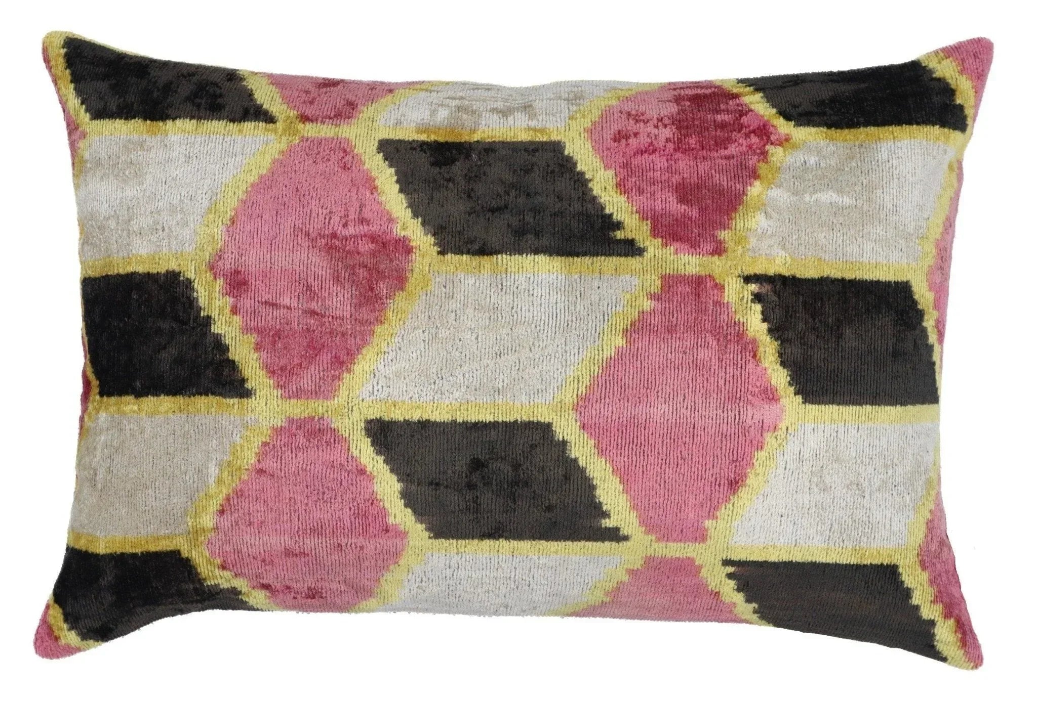 Canvello Decorative Dirty Pink Velvet Throw Pillow - 16x24 in Canvello