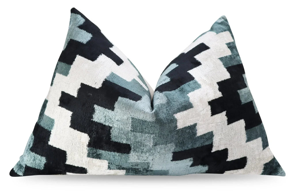Canvello Decorative Gray Throw Pillow Down Filled - 16x24 in Canvello