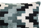 Canvello Decorative Gray Throw Pillow Down Filled - 16x24 in Canvello
