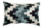 Canvello Decorative Gray Throw Pillow Down Filled - 16x24 in Canvello