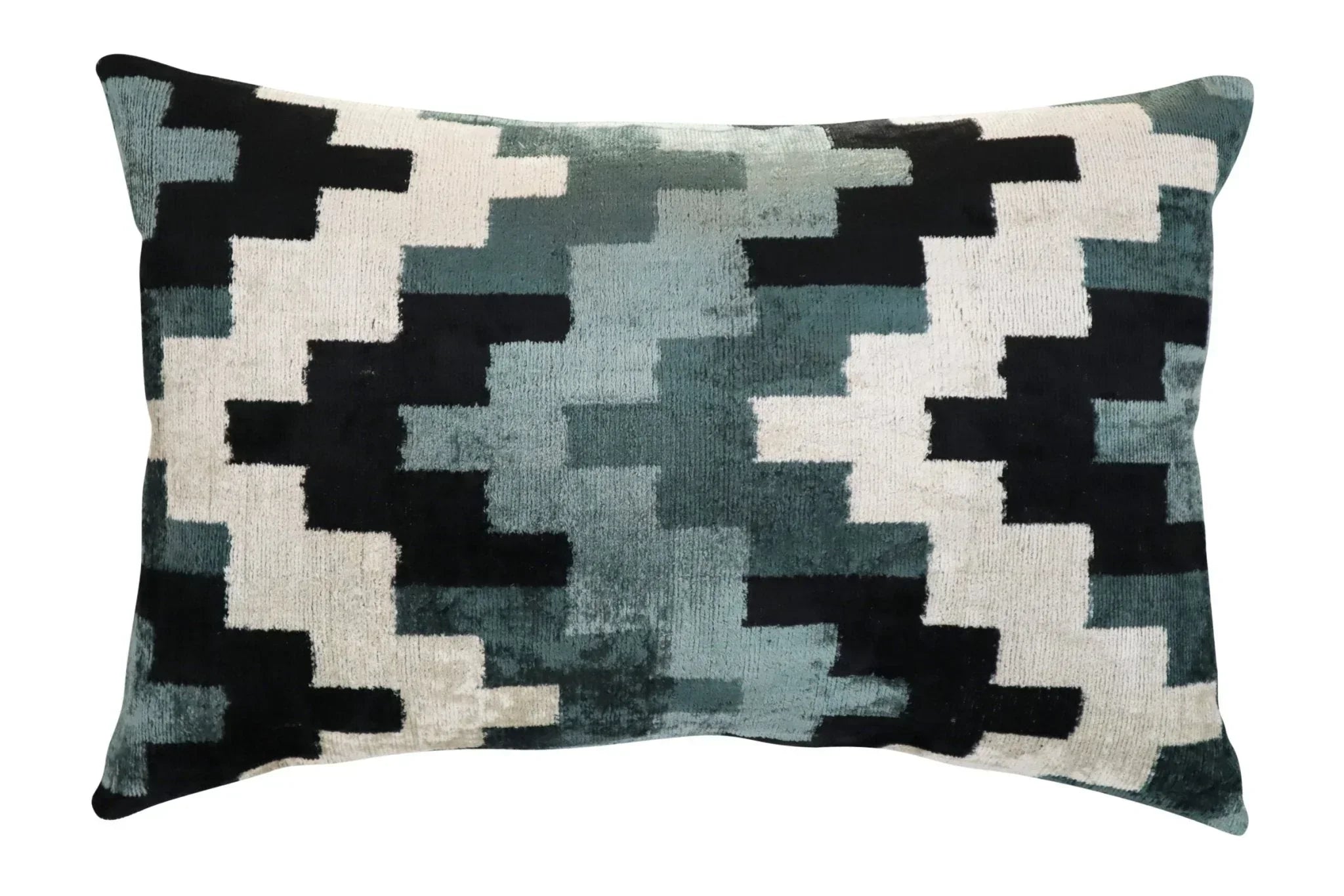 Canvello Decorative Gray Throw Pillow Down Filled - 16x24 in Canvello