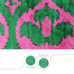 Canvello Decorative Green Pink Pillows For Couch with Down Insert - 18x18 in Canvello