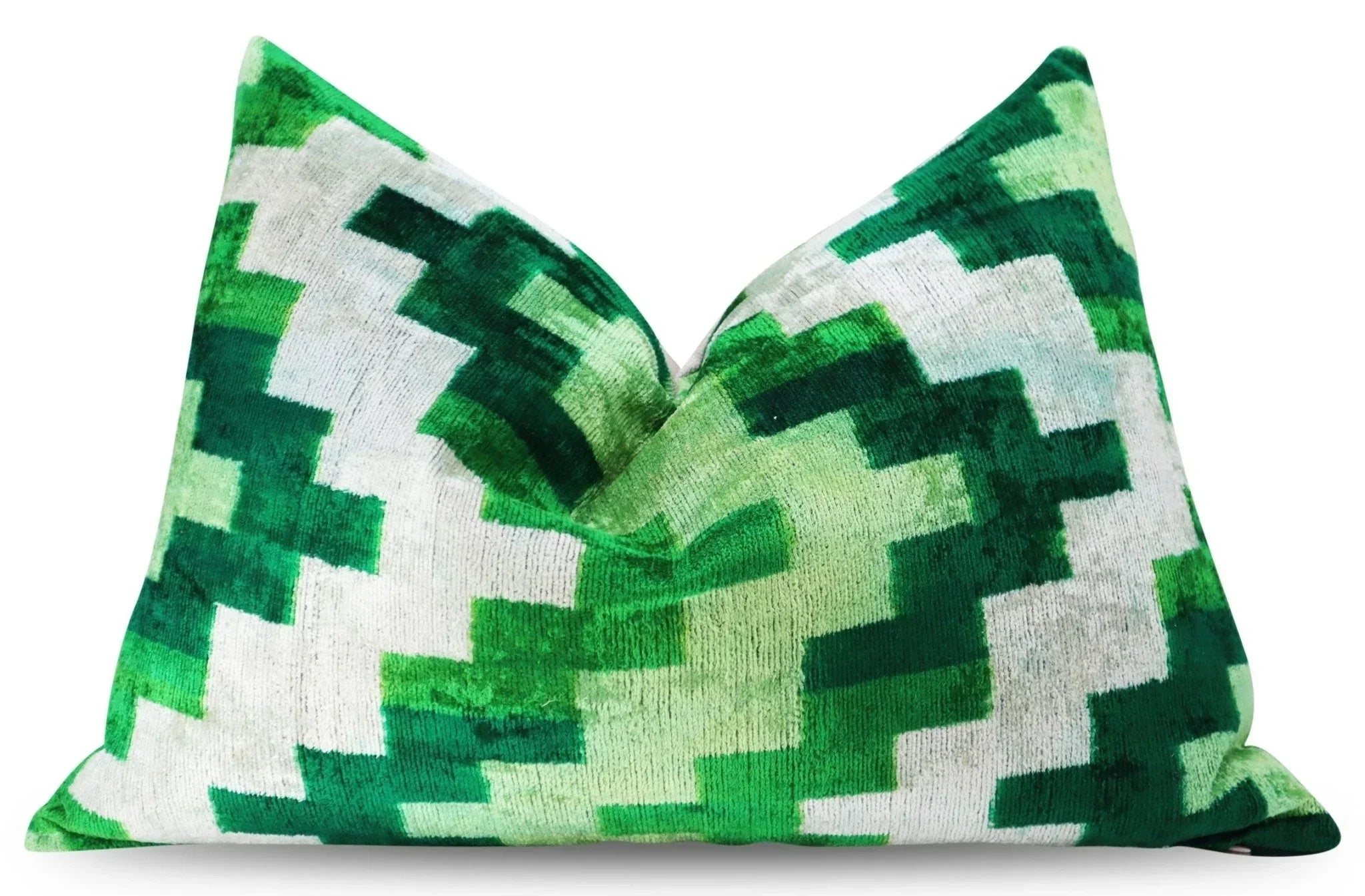 Canvello Decorative Green Throw Pillow Down Filled - 16x24 in Canvello