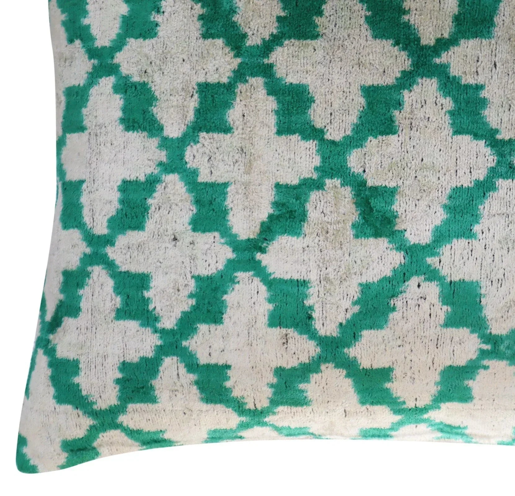 Canvello Decorative Green Throw Pillow Down Filled - 16x24 in, detail shot - House Of Avana