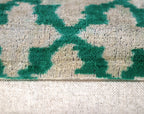 Canvello Decorative Green Throw Pillow Down Filled - 16x24 in, angled view - House Of Avana