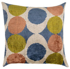 Canvello Decorative Multicolor Throw Pillow - 24"x24", detail shot - House Of Avana
