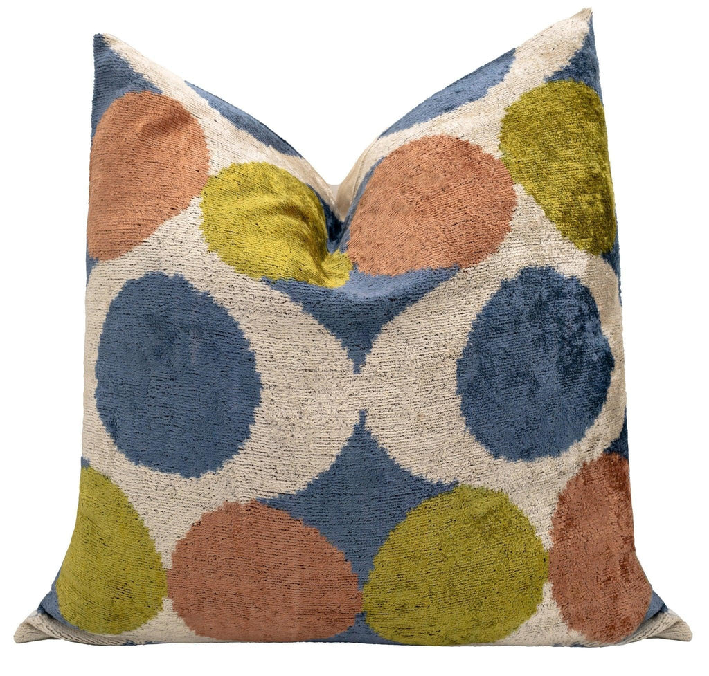 Canvello Decorative Multicolor Throw Pillow - 24"x24", front view - House Of Avana