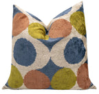 Canvello Decorative Multicolor Throw Pillow - 24"x24", front view - House Of Avana