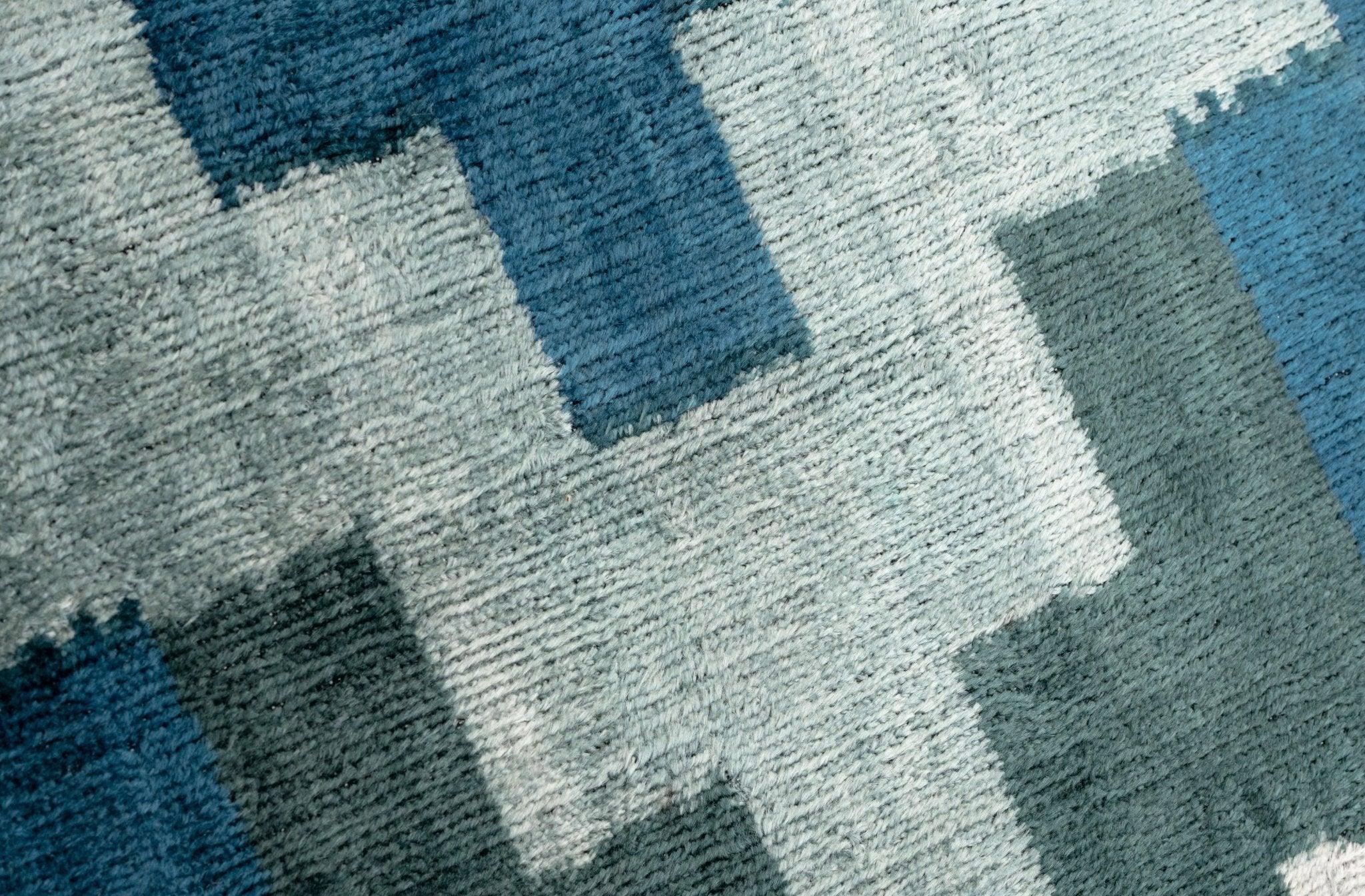 Canvello Decorative Navy Blue Gray Throw Pillow Down Filled - 16x24 in Canvello