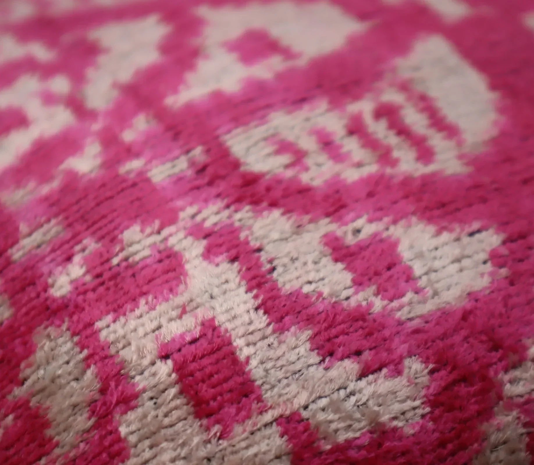 Canvello Decorative Pink Beige Geometric Throw Pillow Down Feather Filled - 16x16 in Canvello