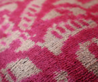 Canvello Decorative Pink Beige Geometric Throw Pillow Down Feather Filled - 16x16 in Canvello
