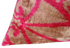Canvello Decorative Pink Beige Geometric Throw Pillow Down Feather Filled - 16x24 in Canvello