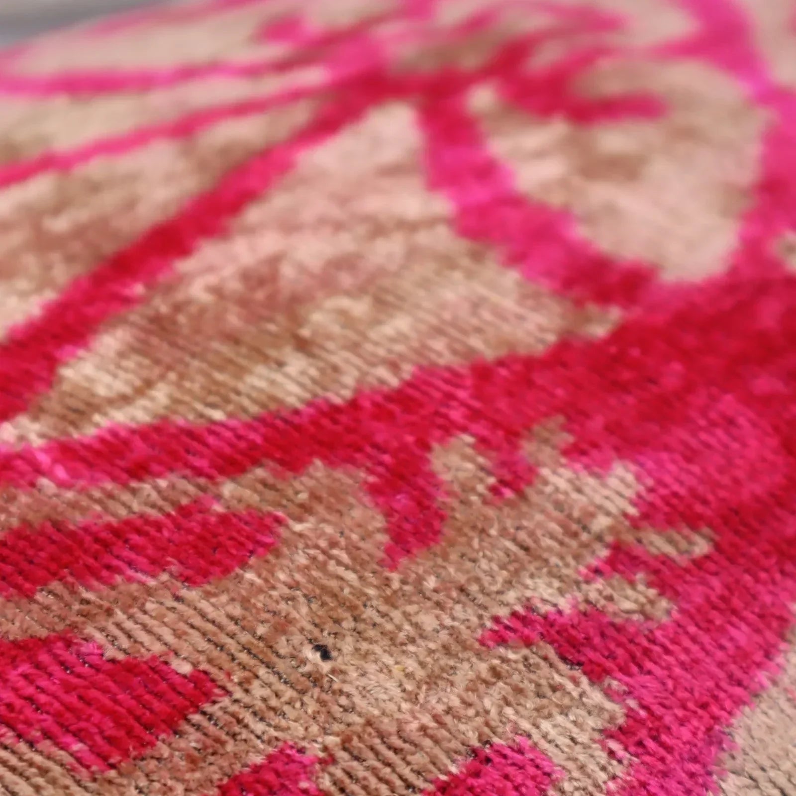 Canvello Decorative Pink Beige Geometric Throw Pillow Down Feather Filled - 16x24 in Canvello