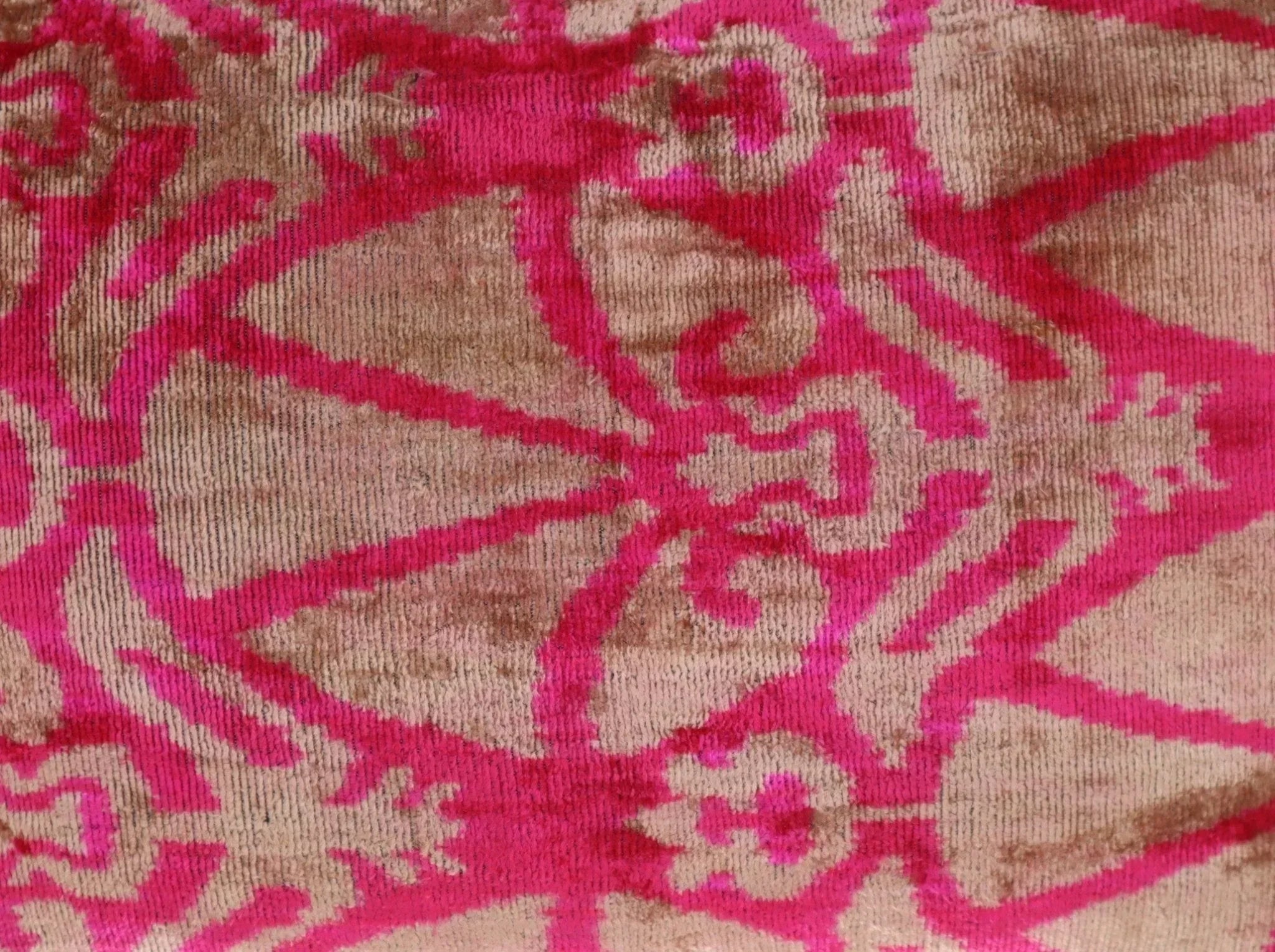 Canvello Decorative Pink Beige Geometric Throw Pillow Down Feather Filled - 16x24 in Canvello