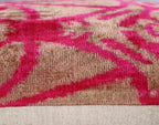 Canvello Decorative Pink Beige Geometric Throw Pillow Down Feather Filled - 16x24 in Canvello